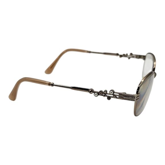 JIMMY CHOO women Eyeglasses JC 222/F 35J SILVER/PINK 53-18 8-4 ITALY FRAMES ONLY - Picture 2 of 9